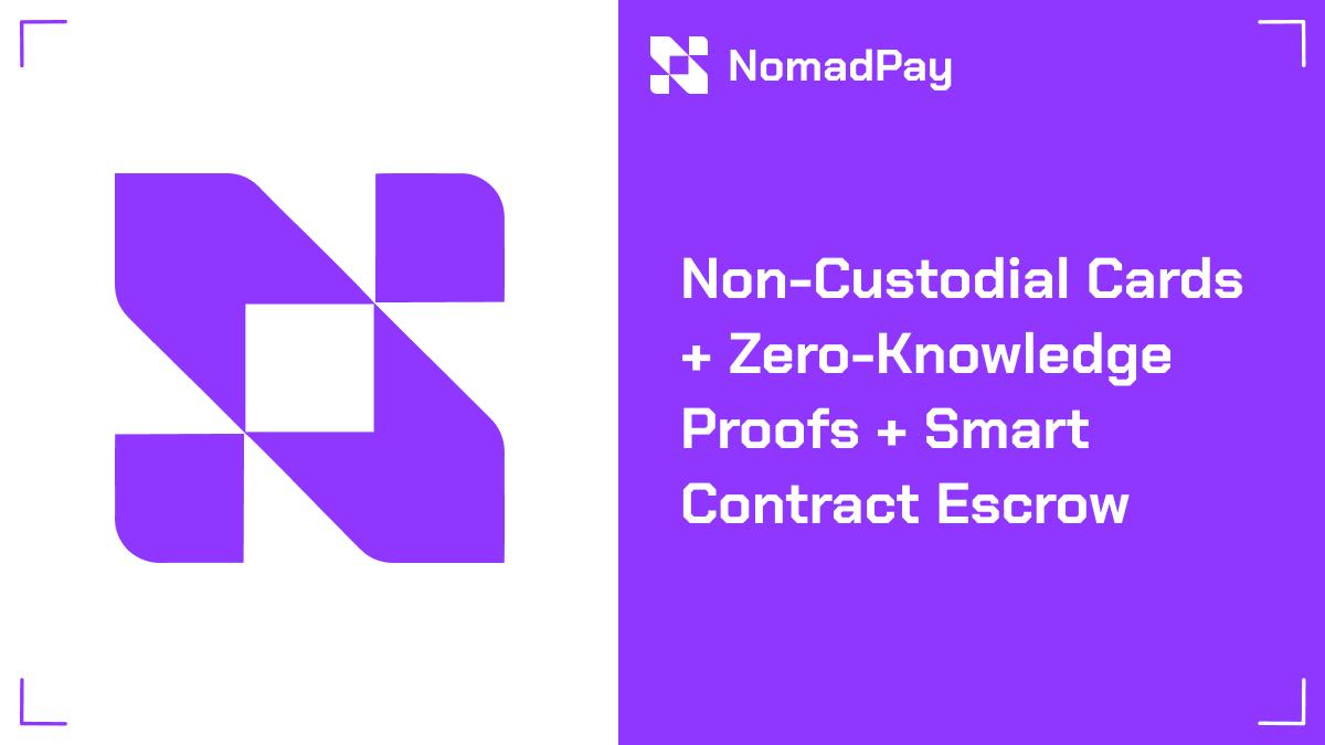 NomadPayFi's tweet photo. Non-Custodial Cards + Zero-Knowledge Proofs + Smart Contract Escrow

Crypto spending today is powerful, but not private.  
Most cards are custodial, require full KYC, and expose your wallet activity to centralized providers.

At NomadPay, we’re building a new foundation: virtual cards powered by zero-knowledge proofs and secured by non-custodial smart contract escrow.

Zero-Knowledge Proofs for Privacy:  
Every verification, from age checks to compliance, is wrapped in a ZK proof. Prove only what’s needed without revealing identity, documents, or wallet addresses.  
No data stored. No identity leaked. No trust required.

Non-Custodial Escrow for Control:  
Your funds stay in a smart contract under your keys until issuance. We never hold private keys, never custody assets, and automatic refunds trigger if anything fails.

Together, ZK proofs + escrow form a privacy-preserving spending infrastructure where you lock crypto (SOL, ETH, USDC), prove compliance privately, and get an instant virtual card in <60 seconds, ready for Apple/Google Pay worldwide.

This is the future of sovereign spending in Web3.  
Self-custodial. Truly private. Instantly global.

No KYC up to $500. Your keys, your funds, your privacy.

https://t.co/zOCC1Cd1Gd
