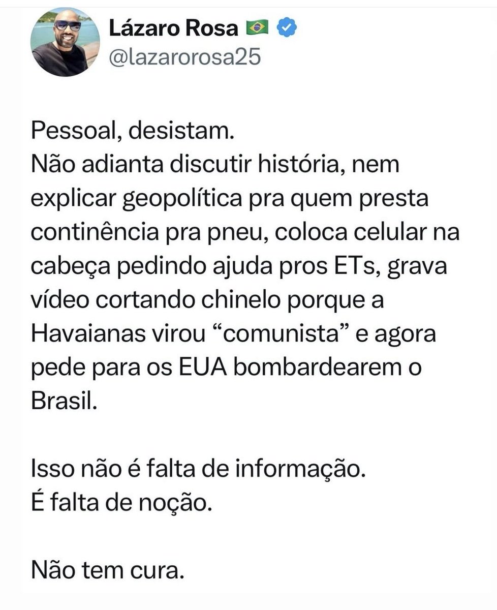 Eu já acho que é puro mau caratismo mesmo