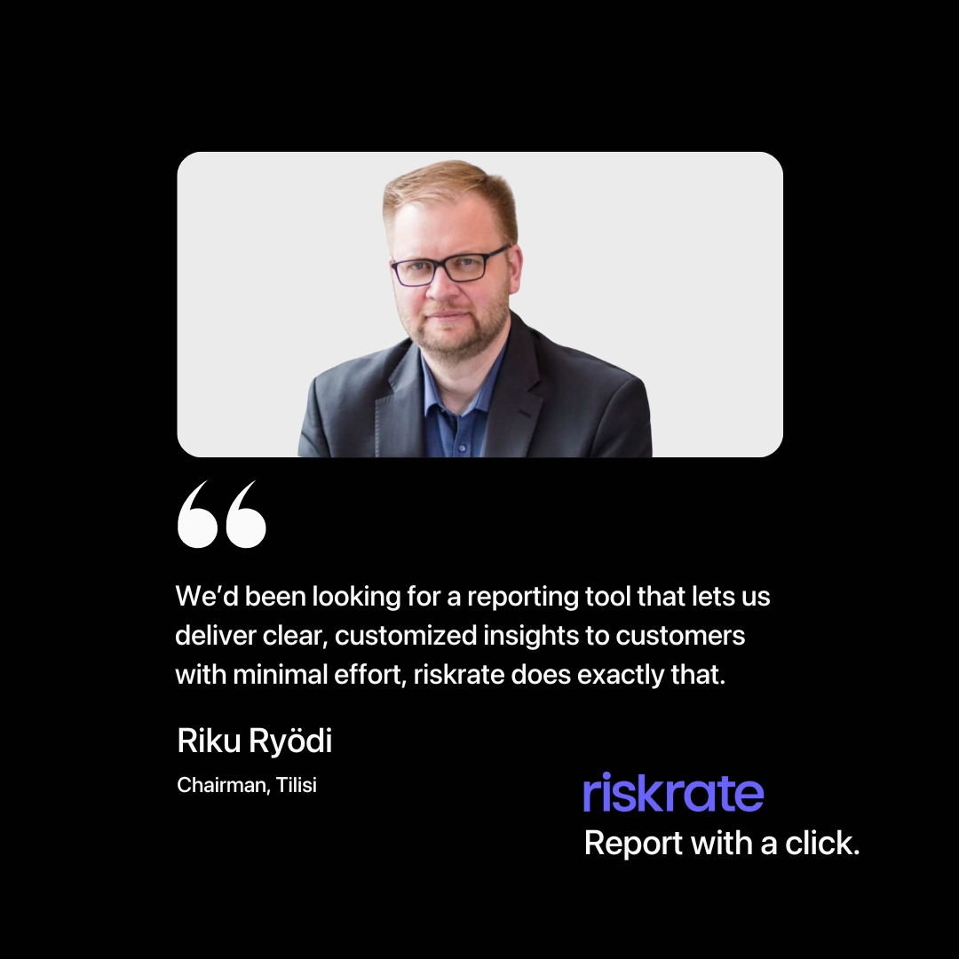 After working with nine accounting firms, Riku Ryödi founded Tilisi: every client gets a dedicated account manager focused on their specific needs. → riskrate.io