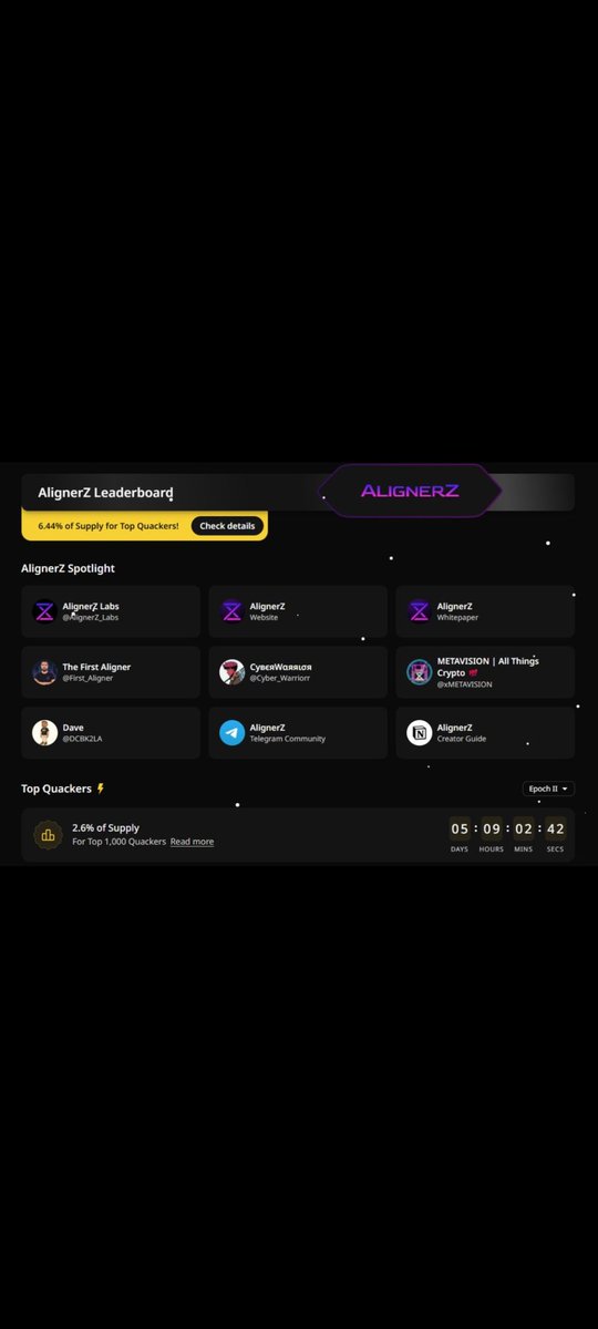 DeFiDawn1's tweet photo. Stop chasing the old meta. Start betting on engineering. 📉➡️📈
​The shift is here. While others chase "noise," @AlignerZ_Labs is quietly rewriting the launchpad playbook using TVS, IWO, and a proprietary 26-component alignment system.
​The TGE countdown has begun:
​Backend: Cleaned.
​Contracts: Redeployed.
​Systems: Aligned.
​We didn't build this to shine for one day. We built it to be the only thing left when the dust settles. The legends know: execution is the only true alpha.