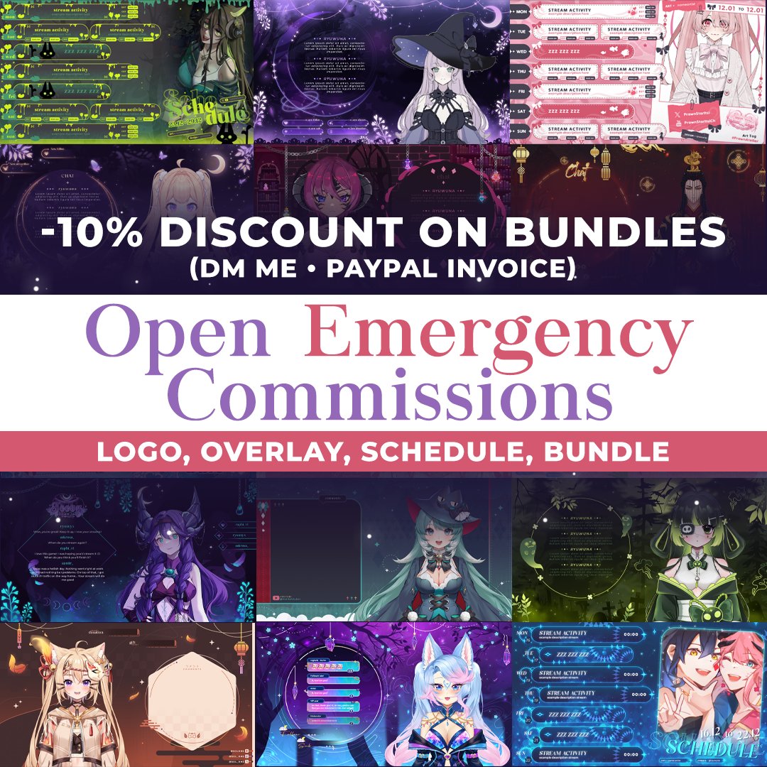 【 COMMISSION EMERGENCY - MARCH APRIL 】

I am opening my urgent commissions because my glasses are broken. Without glasses, I cannot see anything and cannot work 🥹

I need your help ;w;
Please RT 👉👈 

「 #VTuberAssets #VGen #VGenComm #Vtuber 」