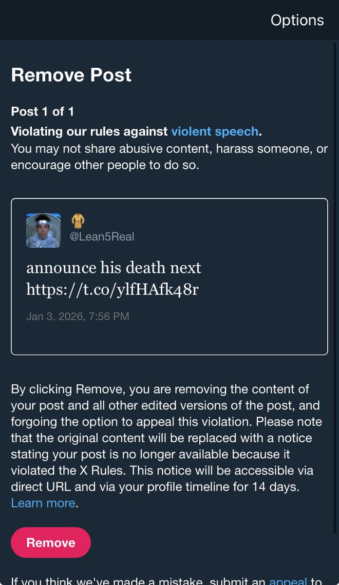 Lean5Real's tweet image. got restricted for 12 hours for this lmao