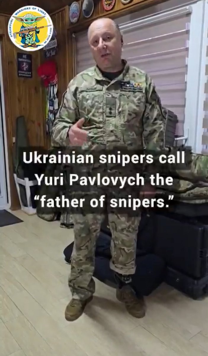 Yuri Chornomorets is a living Legend, y’all. He’s retired from sniping. 
NOW HE IS THE FATHER OF SNIPERS‼️
He’s got a literal PhD in Theology. He is a Force of Nature. He is the King of receipts and of systems and processes. 
Donate to <a href="/Y_Chornomorets/">Yuri Chornomorets</a> ‼️🌻💥
