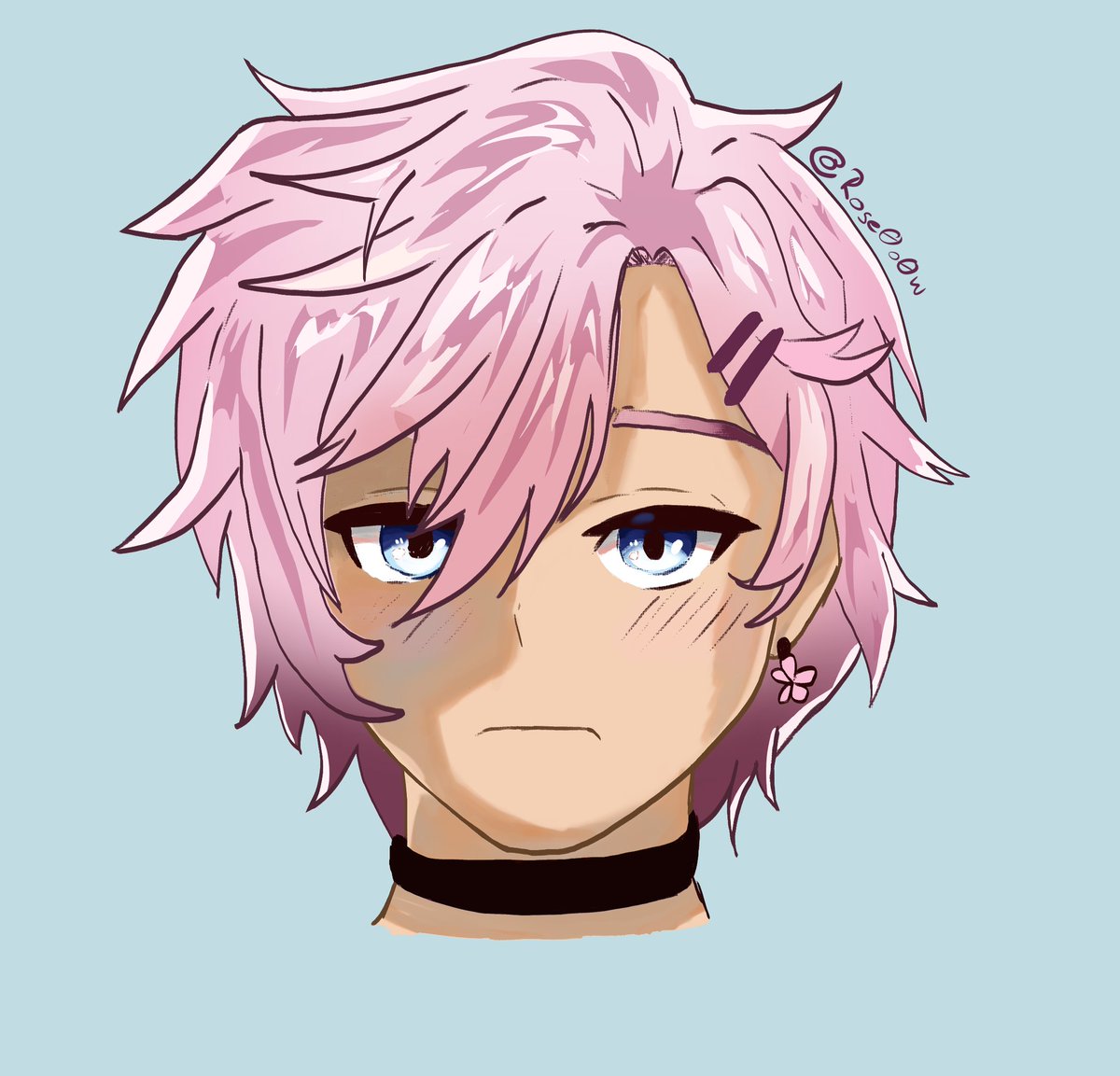 Rose0o0w's tweet photo. Decided to actually finish it 
I know the colors look a bit off but Oh well ...
#art #digitalart https://t.co/pkEeaXjftW
