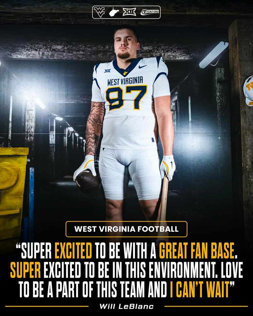 Will LeBlanc knew what he wanted in his next stop and West Virginia checked every box. Facilities, plan, development and opportunity all lined up for the transfer DL. #WVU 

Read 👉 gowvu.us/w6u
