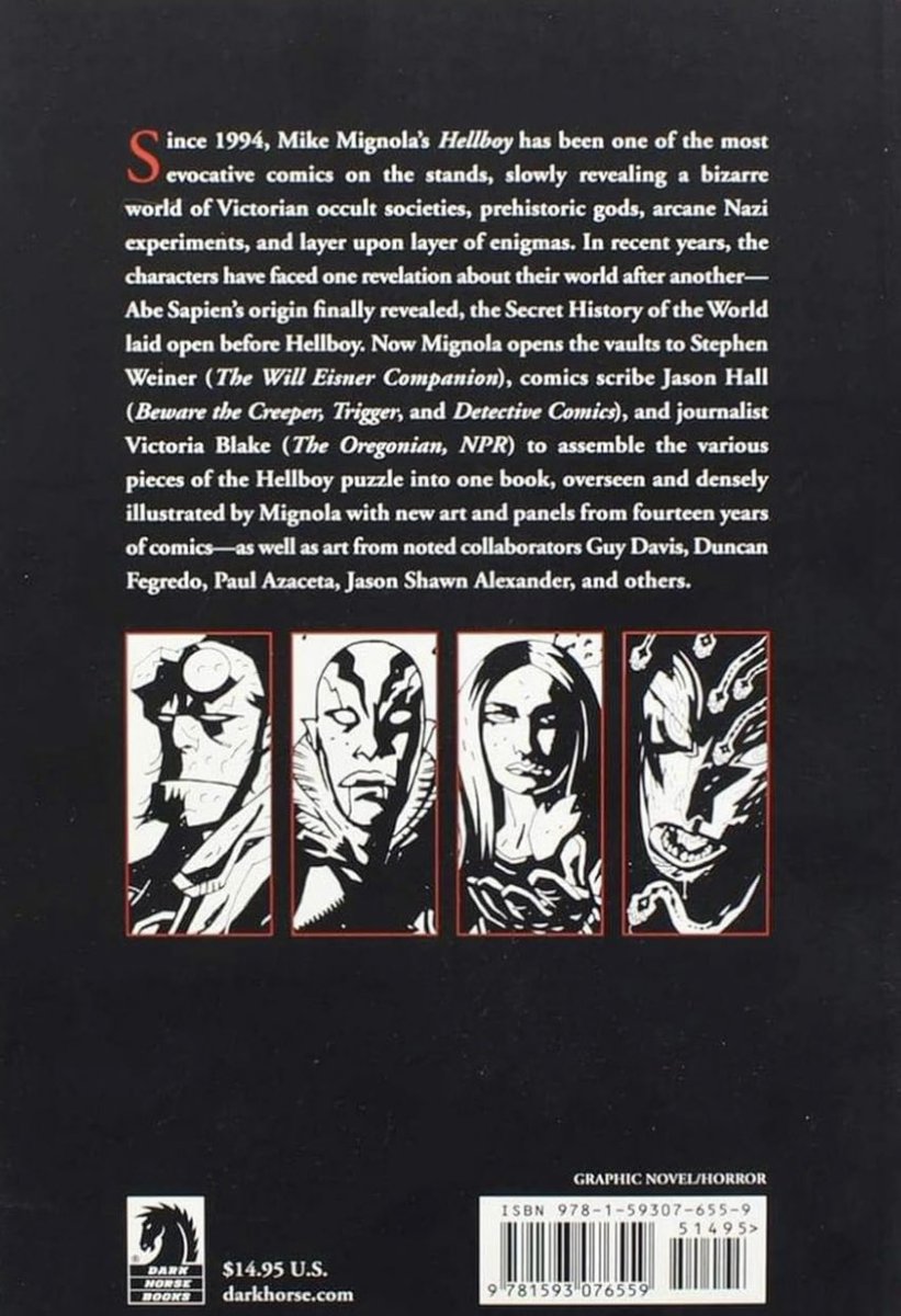 “The Hellboy Companion” Stephen Weiner, Jason Hall &amp; Victoria Blake
Cover Art by Mike Mignola
©2006, 1st Dark Horse printing, December 2006
Read: September 11, 2009
#GregBookLibrary