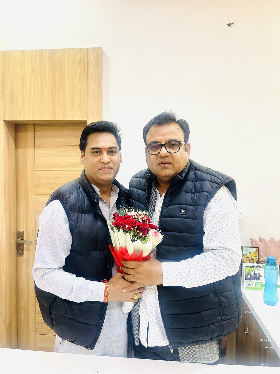 भाजपा राजस्थान प्रदेश उपाध्यक्ष , पूर्व विधायक नोखा आदरणीय श्री बिहारीलाल विश्नोई जी भाईसाहब को भरतपुर संभाग प्रभारी बनाए जाने पर हार्दिक बधाई एवं शुभकामनाएँ।

<a href="/biharibishnoi/">Biharilal Bishnoi</a> 

<a href="/BhajanlalBjp/">Bhajanlal Sharma</a> <a href="/madanrrathore/">Madan Rathore</a>