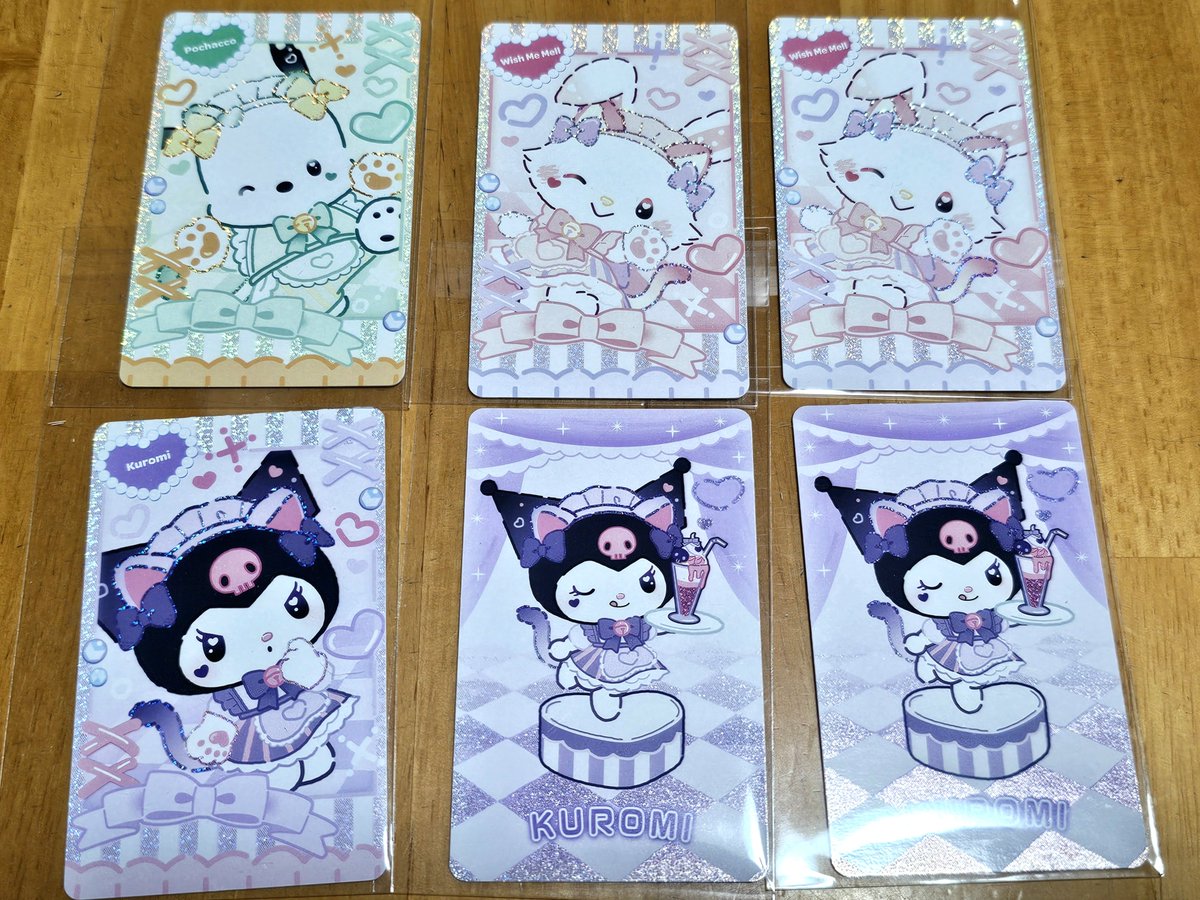 74museum's tweet image. 【交換】カードコネクト サンリオ

譲：ポチャッコ クロミ メル

求：同種 シナモン ＞ プリン

※郵送または5日(月)ピューロ手渡し
シナモン優先で探してます