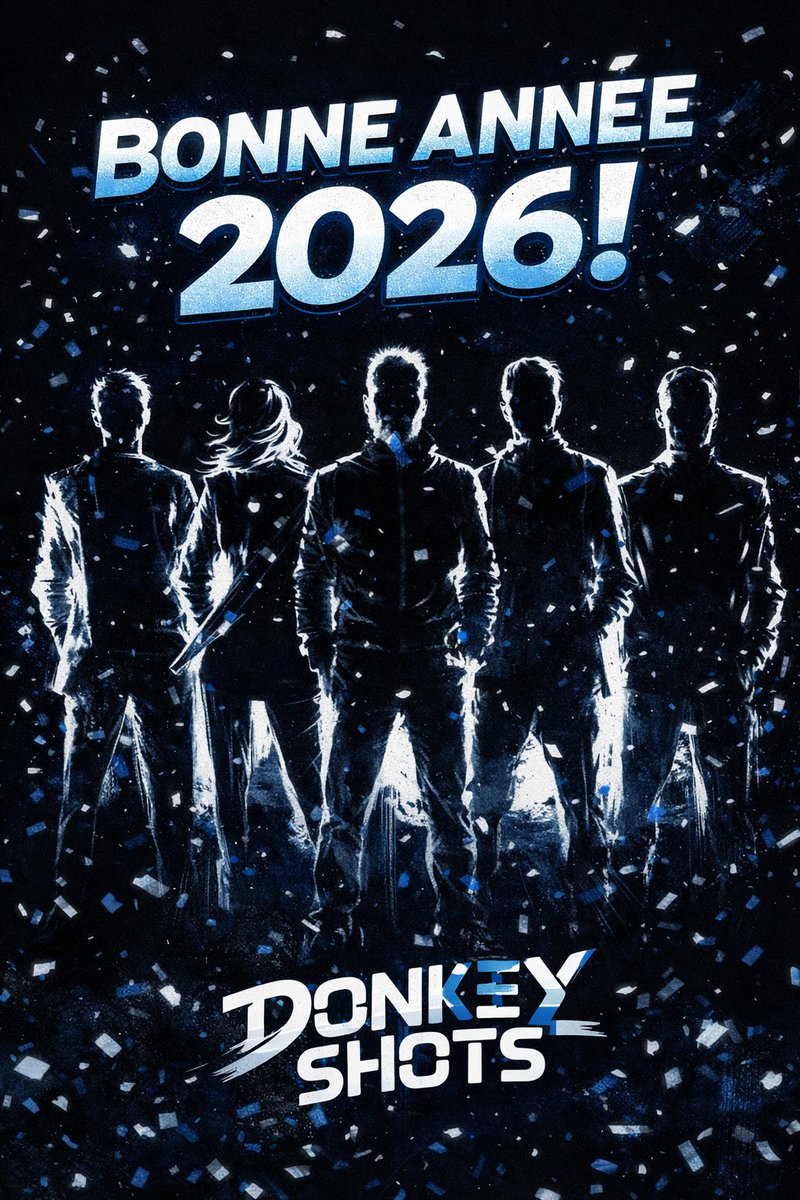 donkey_shots's tweet photo. ✨ Bonne année 2026 ! ✨

Toute l’équipe de Donkey Shots vous souhaite une année pleine de musique, d’énergie, de partage et de belles vibrations 🎶🔥

Smart Link : https://t.co/YQglbEQ5Uw

🎸 Rock on &amp; take care,

#BonneAnnée2026 #DonkeyShots #NewYearVibes #RockIndé #MusicLovers https://t.co/xIiETR1svP