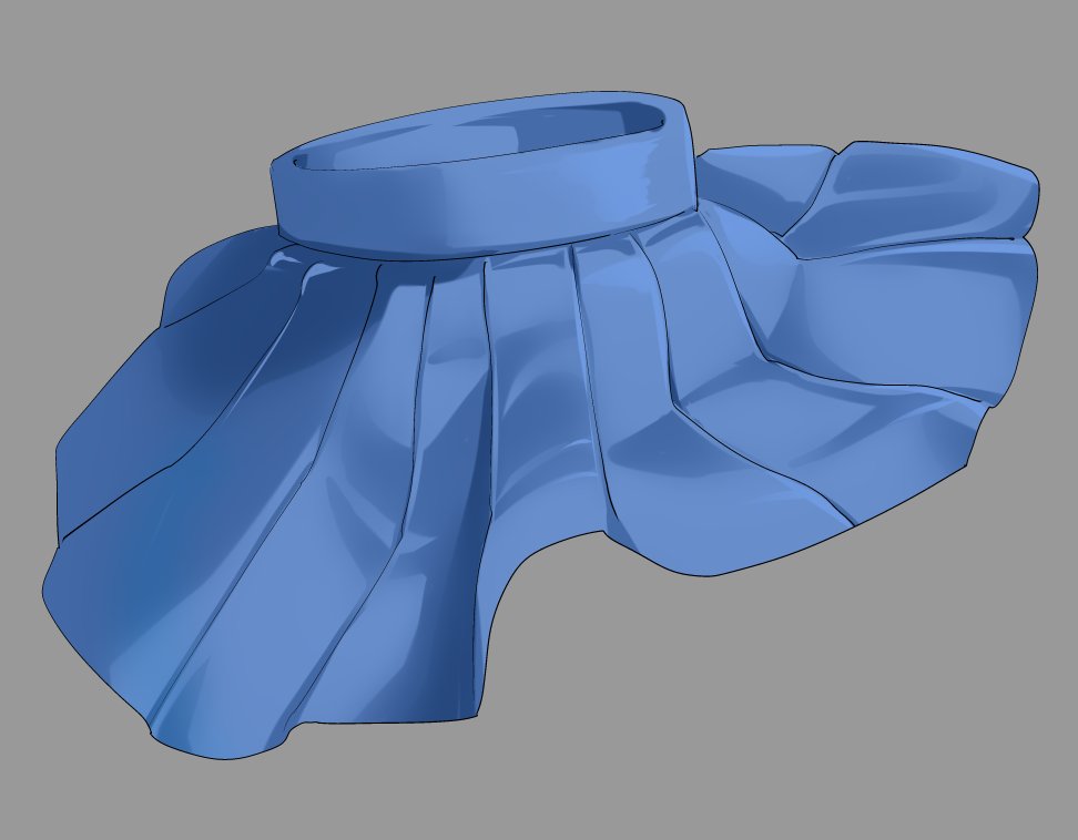超ガバガバ陰影なのに割といいっぽい?段々と通常レイヤーのほうが色をコントロールしやすいと思ってきた、一応焼き込む1枚で加味した 