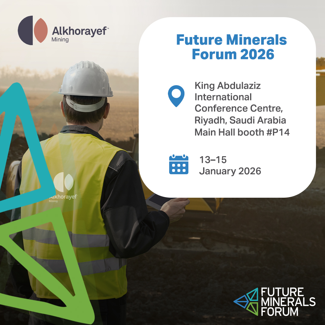alkhorayef_APC's tweet image. We’re pleased to announce Alkhorayef Mining Company’s participation in the Future Minerals Forum 2026, a global platform shaping the future of minerals &amp;amp; metals through collaboration and innovation.

📍 Booth #P14 | Riyadh
📅 13–15 Jan 2026

Register:
registration.futuremineralsforum.com/e/9ee6d849-04b…