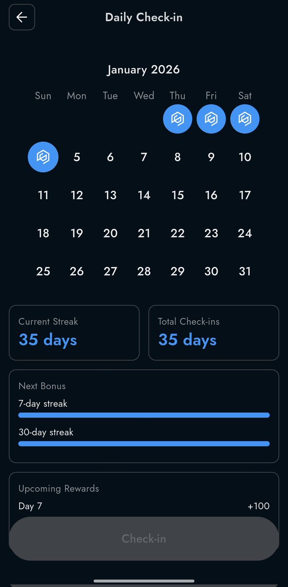 Hi everyone, don't forget to do daily check in, I've been here for 35 days now, and I hope you'll be lucky in the daily check in event and get USDT
<a href="/GurufinHQ/">Gurufin HQ</a>