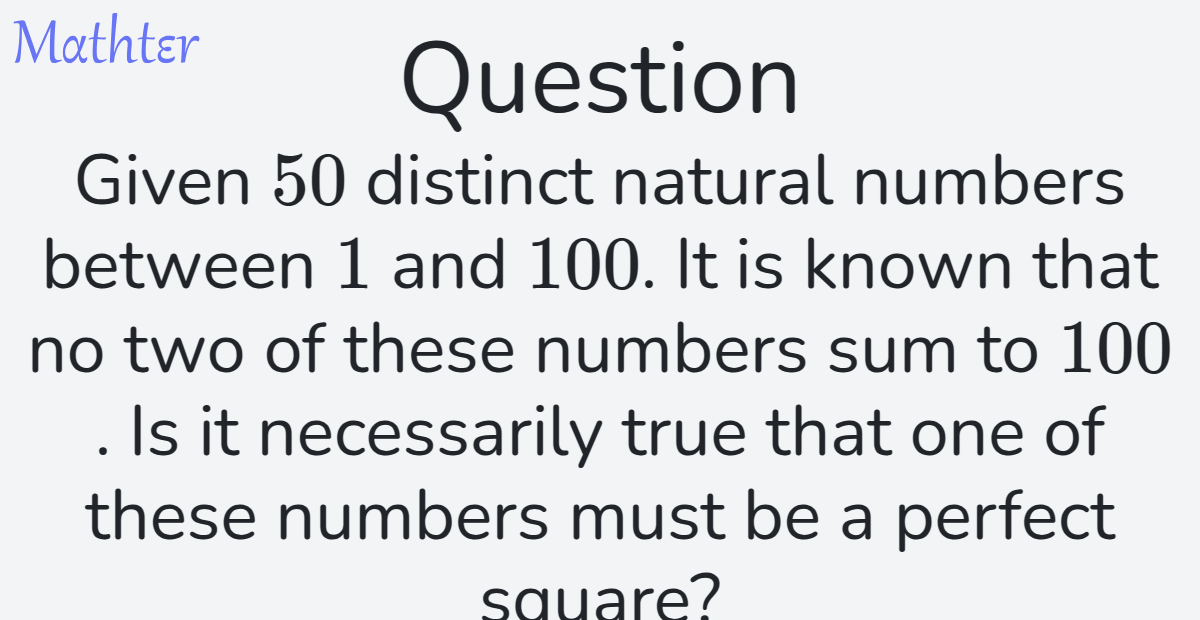 MathterRiddler's tweet photo. Puzzle from the Mathter website: https://t.co/JkLGunBzEX 
#Puzzle #PrimeNumbers #Arithmetic #PigeonholePrinciple #Matchings #ReasoningLogic #ConstructinganExampleCounterexample #SetTheory #CaseAnalysisCheckingCases #ProofbyContradiction https://t.co/pPMnJLlmLh