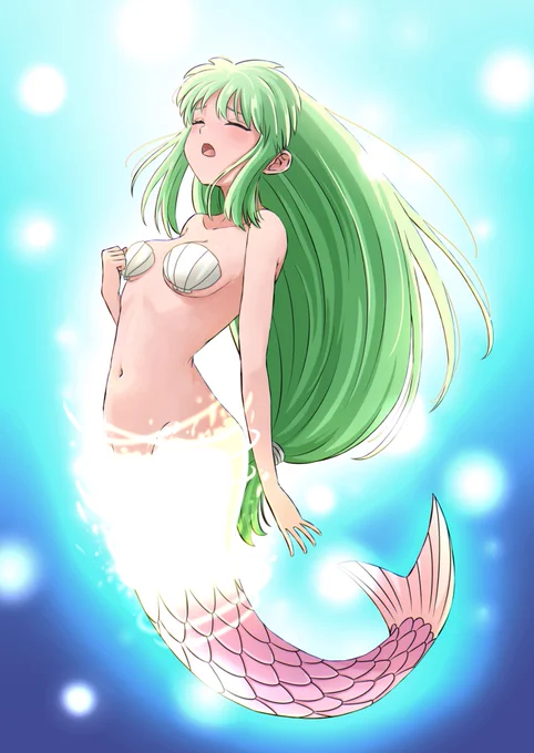 人魚変化途中のヤエちゃん(再掲)