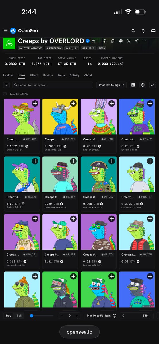 The bull run is just starting… position your self accordingly.. one of the web 3 brands I have been following lately is <a href="/creepz/">Creepz</a> I have been scooping since they look like they are bottomed out and have tons of things in the pipeline ready to release. Many are mad they waited, but