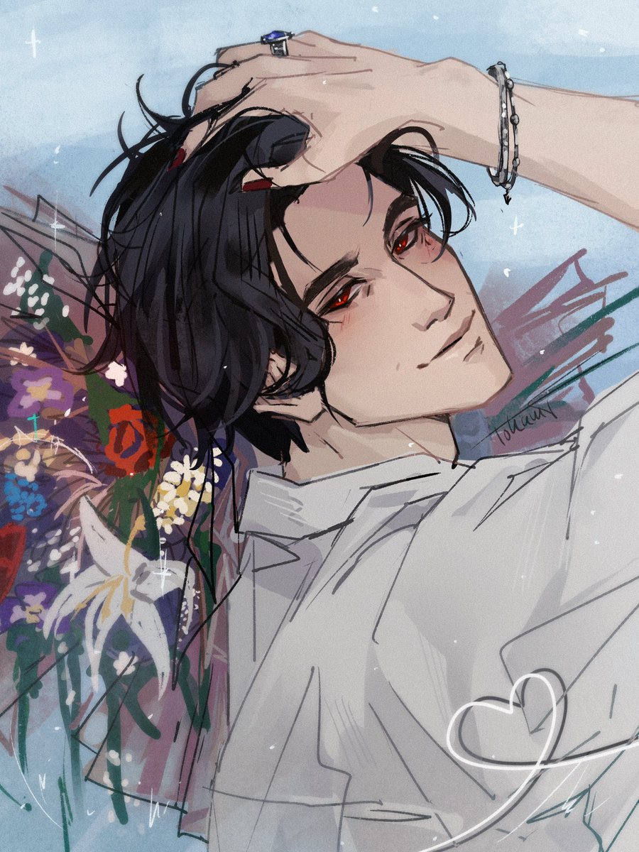 tokamiart's tweet photo. Flowers💐
Played around with some brushes here. There are so many different ones and I always stick to the same (which isn’t bad, but others can be quite useful)✨
#obeyme #obeymelucifer #obeymefanart https://t.co/qGwTPs6teE