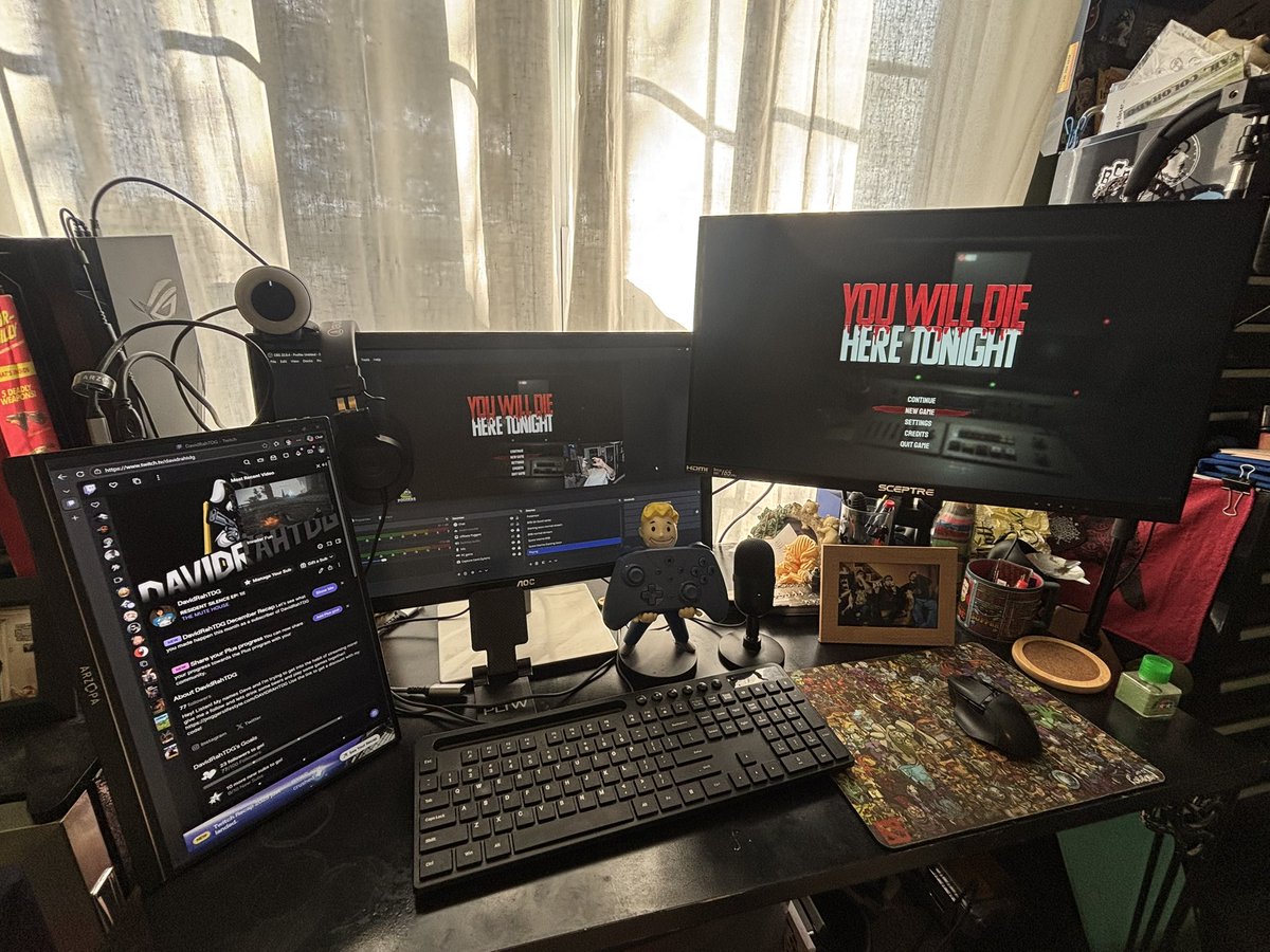 DavidRahTDG's tweet photo. Getting all set up! It’s been awhile I’m super stoked! We’ll be starting with You Will Die Here Tonight! https://t.co/94curIZd2q