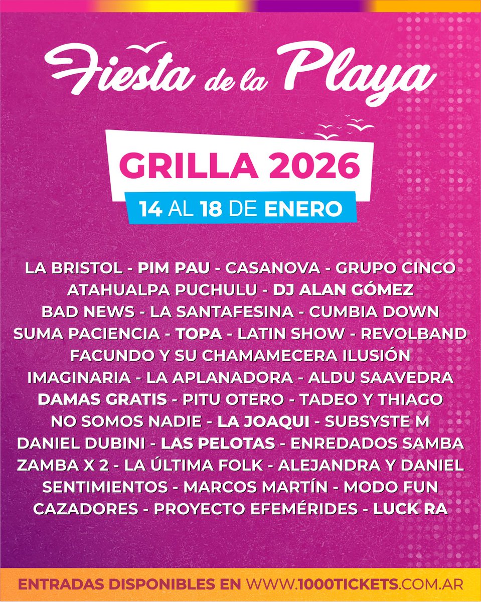 Fiesta de la Playa tweet media