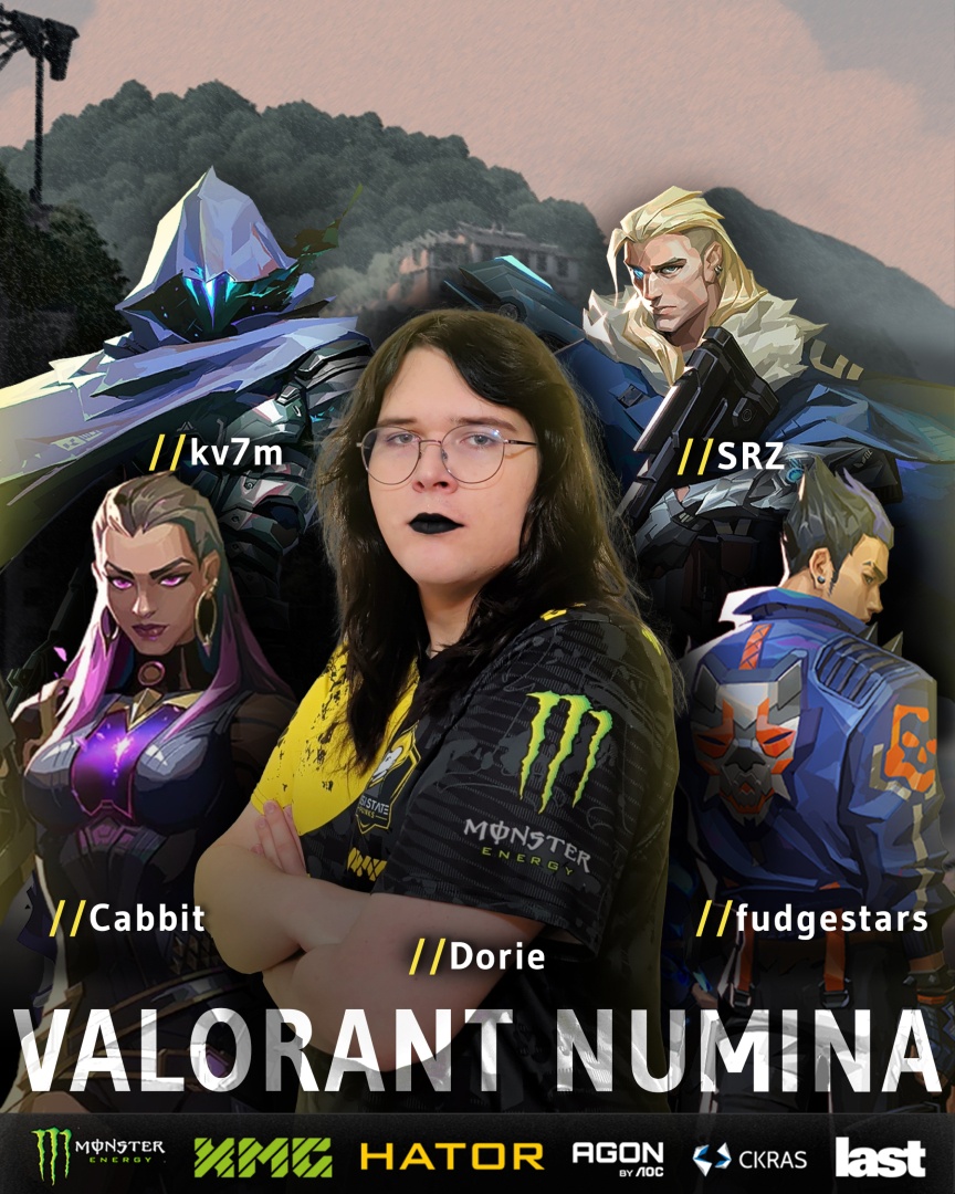 We start 2026 with a BANG! 💥🤘
Please give a warm welcome to our new VALORANT Numina Roster! 💛🖤

🇩🇪 <a href="/dorie_vt/">SSP DorieVT</a>
🏴󠁧󠁢󠁥󠁮󠁧󠁿 <a href="/SRZ_vlr/">SRZ</a>
🇬🇧 <a href="/cabbitvlr/">cabbit</a> 
🇺🇸 <a href="/kv7m_/">Dia</a>
🇬🇧 <a href="/fudgestars/">fudgestars</a> 

🇦🇹 <a href="/missi_val/">UL | missi</a> (Manager)

#SSPisPUNKROCK