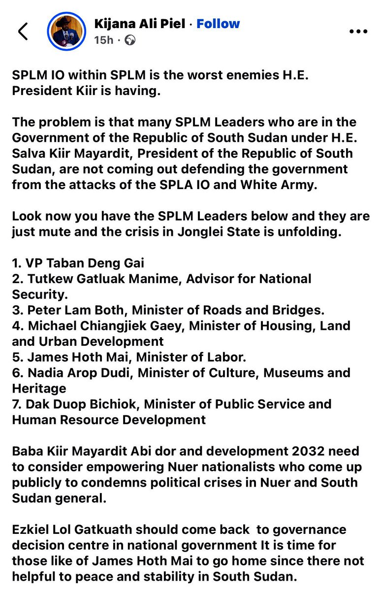 These people are not Nuer they’re Nuerwew.we would rather forgive a Bharel gazeli than forgive these sellouts