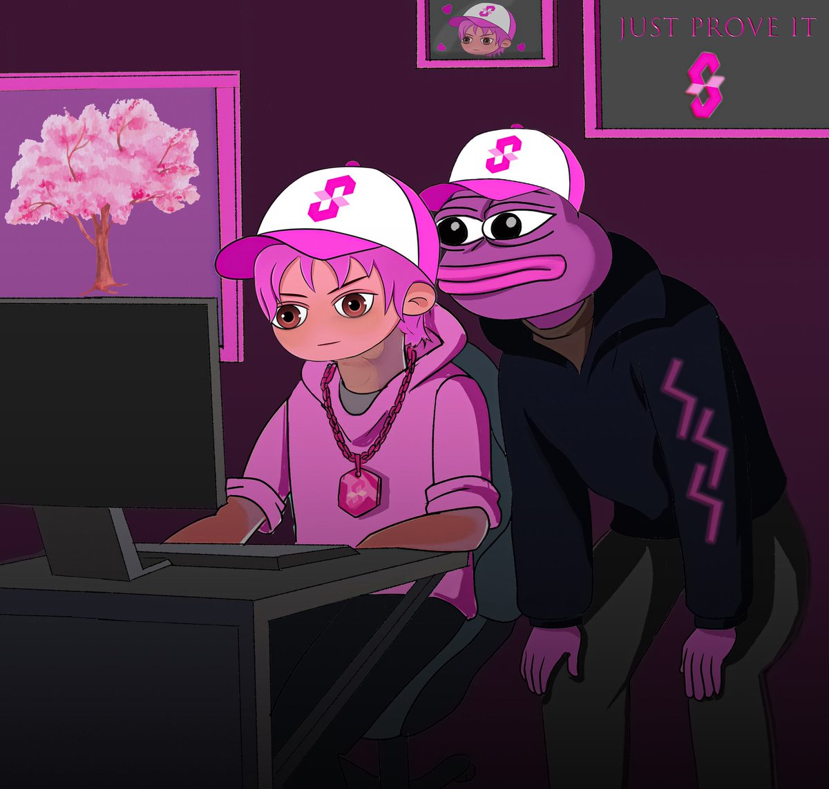 Did this artwork for the succitlab to celebrate this new year! 

Art work by me <a href="/DopeZionExpress/">PreciousZion7</a> ⚡

#Crypto #Memecoin #Bullrun #Art #Artwork