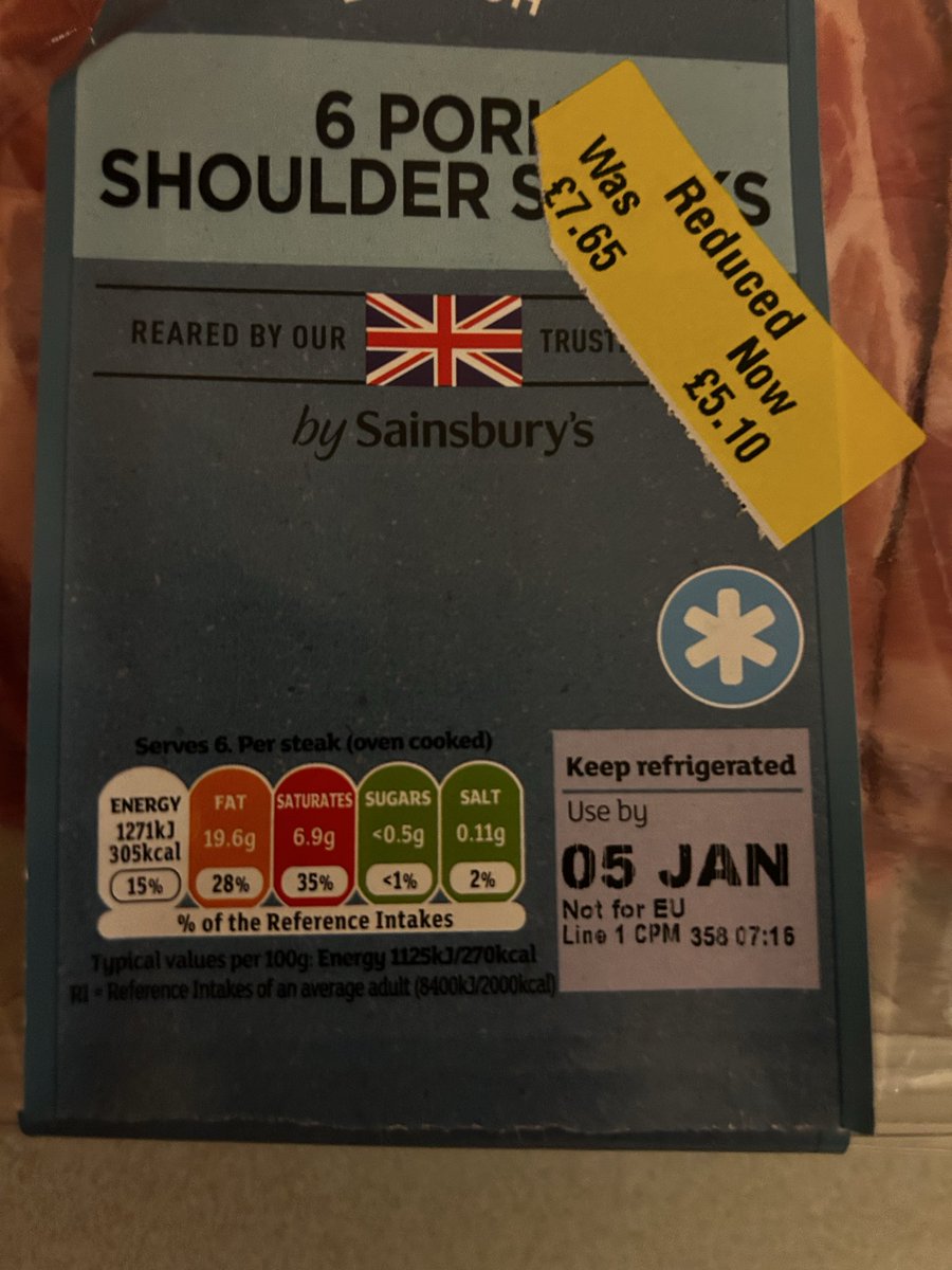 belcher91's tweet photo. @sainsburys why come my pork steaks have mould growing on them please?? https://t.co/zS8yqiJbYJ