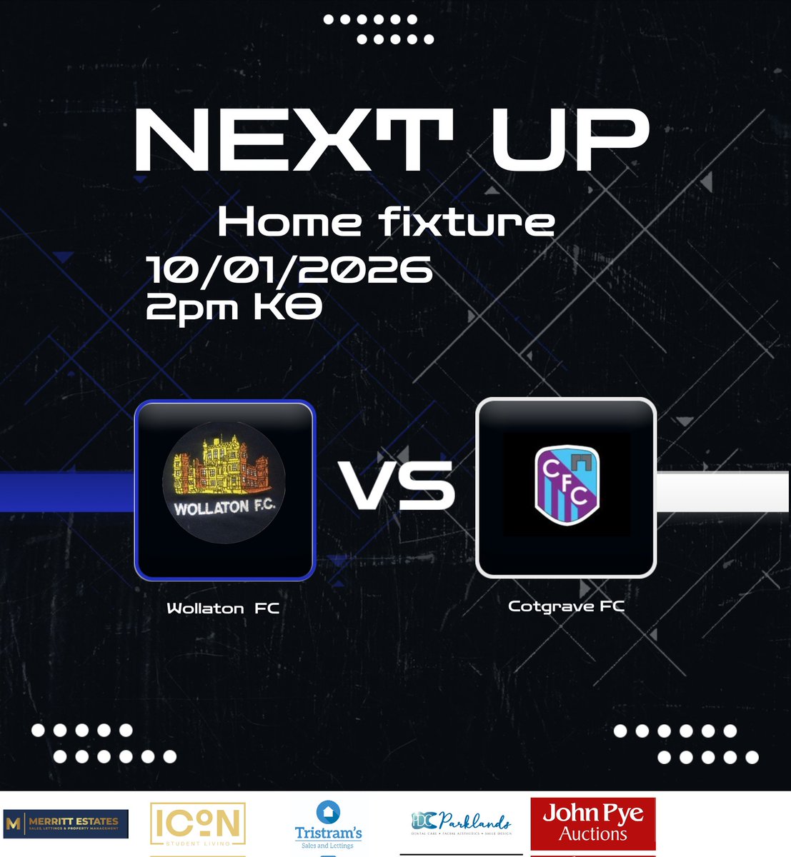OfficialWolloFC's tweet photo. We welcome @cotgrave_senior to the WSA this Saturday. Can we be the first team to take all 3 points from them? Time will tell.
Bar and kitchen open from 1pm, be great to see as many locals as possible to get behind the lads. @billfishwick3 @NottsSeniorLge #upthewollo🩵🩵 https://t.co/SH4XCtWwfT