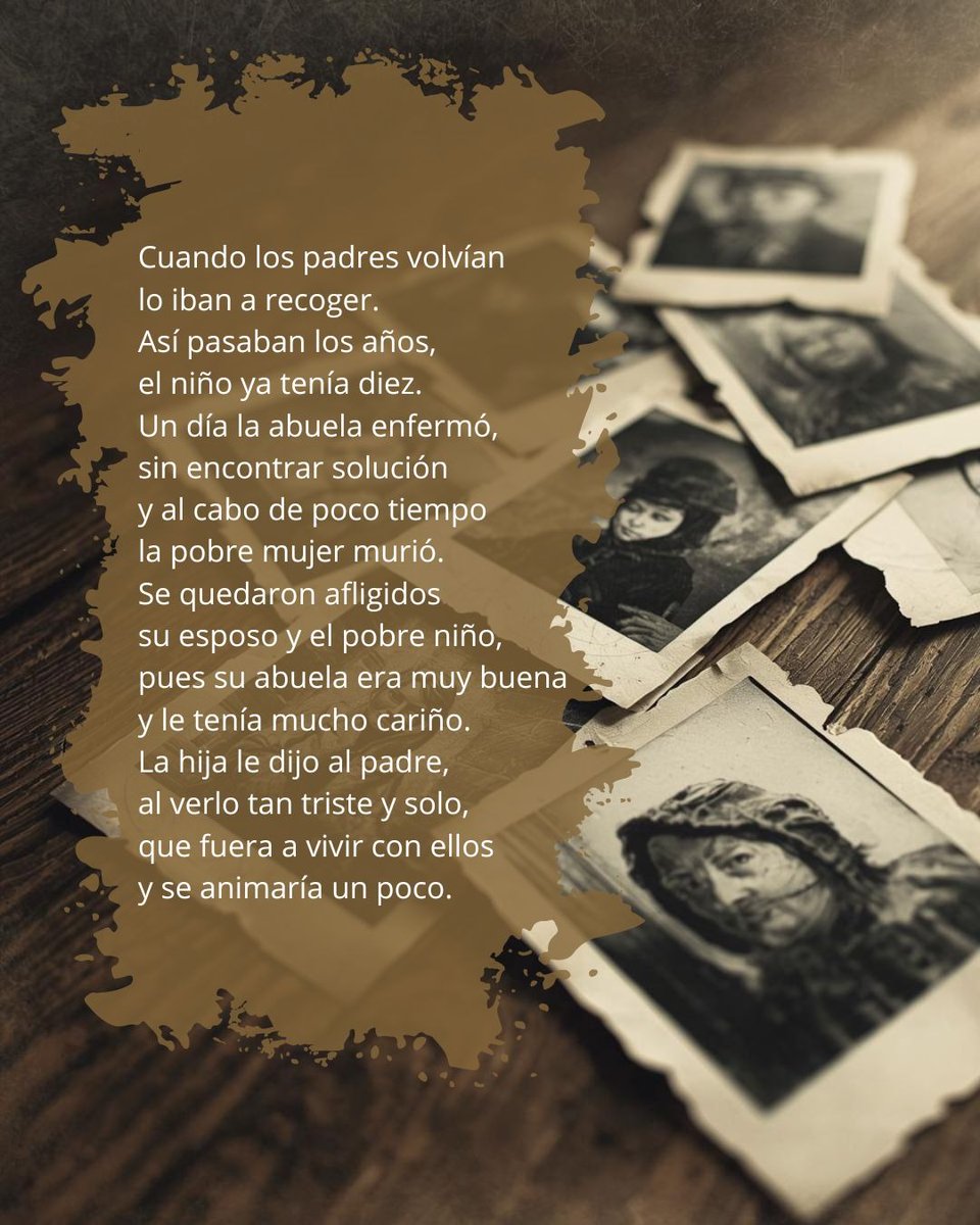 elatipicoficial's tweet photo. Me encantó y tenía muchas ganas de re-compartir este #poema de #Conchi, que escribió en el día de los abuelos y con un mensaje sobre el #Alzheimer, ya que participa activamente en talleres de refuerzo cognitivo en una asociación local.
https://t.co/jZDXfQyvQx https://t.co/1WVYJ0d73m