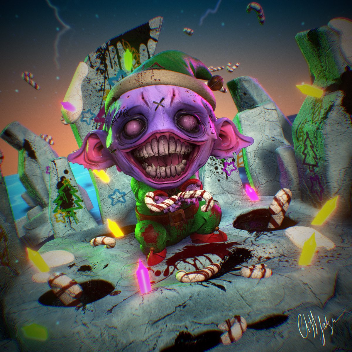 Cliff 🖤 Invnt Art tweet media