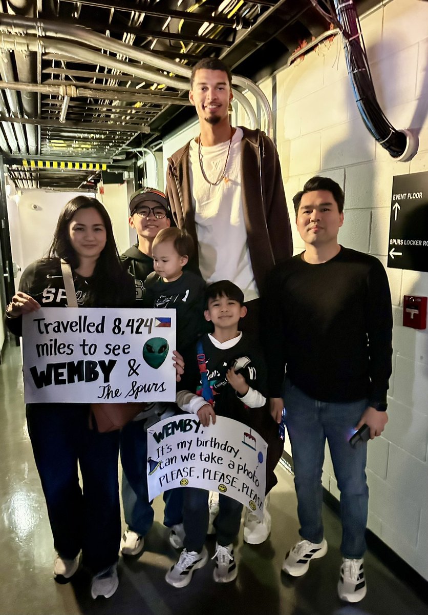 Happy 22nd birthday, <a href="/wemby/">Wemby</a>! 🎉 Hope to see you again soon! Greetings from the Philippines! 🇵🇭 <a href="/spurs/">San Antonio Spurs - x</a>