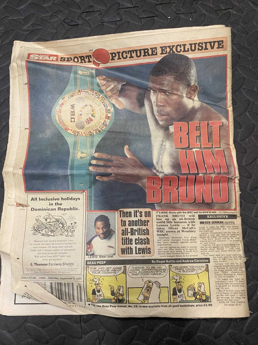AndyMartin6's tweet photo. @dailystar 
Look what I found under the floor boards on a rewire. 
The Daily Star must have used good paper to last over 30 years 😳😊. 
Any one want any more nostalgia pics from any other pages? https://t.co/Hctj66yV5u