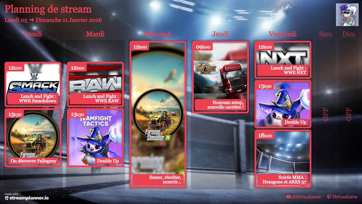 De retour en stream dès midi demain ! Un setup tout neuf!!