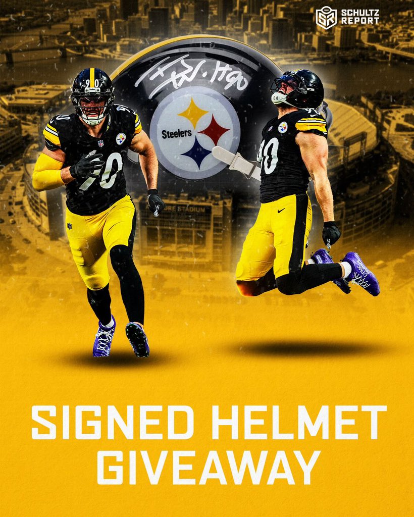 Schultz_Report's tweet image. 🔥 Signed Helmet Giveaway! 🔥

I'm giving away a signed TJ Watt helmet. 

Rules:
1. Follow @Schultz_Report 
2. Like this post 
3. Reply with your favorite team