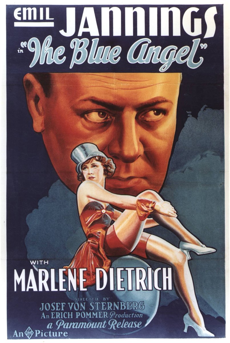 4. El ángel azul (1930)

Es una de las películas más populares del año y está claro por qué. Puede hacerse un pelín lenta en algún momento, pero el final es muy bueno y la transformación que sufre el profesor es increíble.

Y ver a Marlene Dietrich pues siempre está bien.
