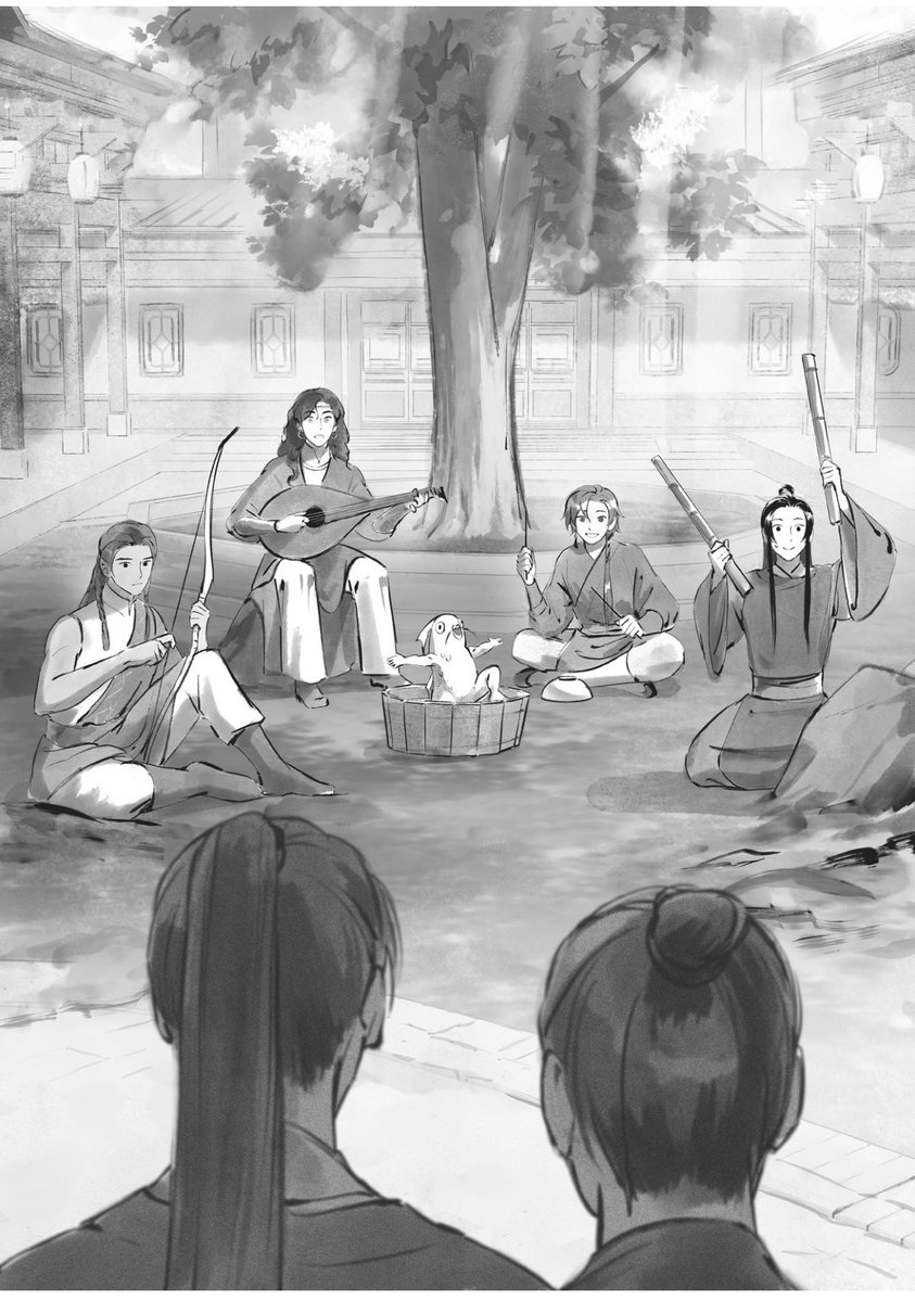 moweiyuswifey's tweet image. what a group of cute sillies surely nothing happens to them and this is just a fun silly novel right