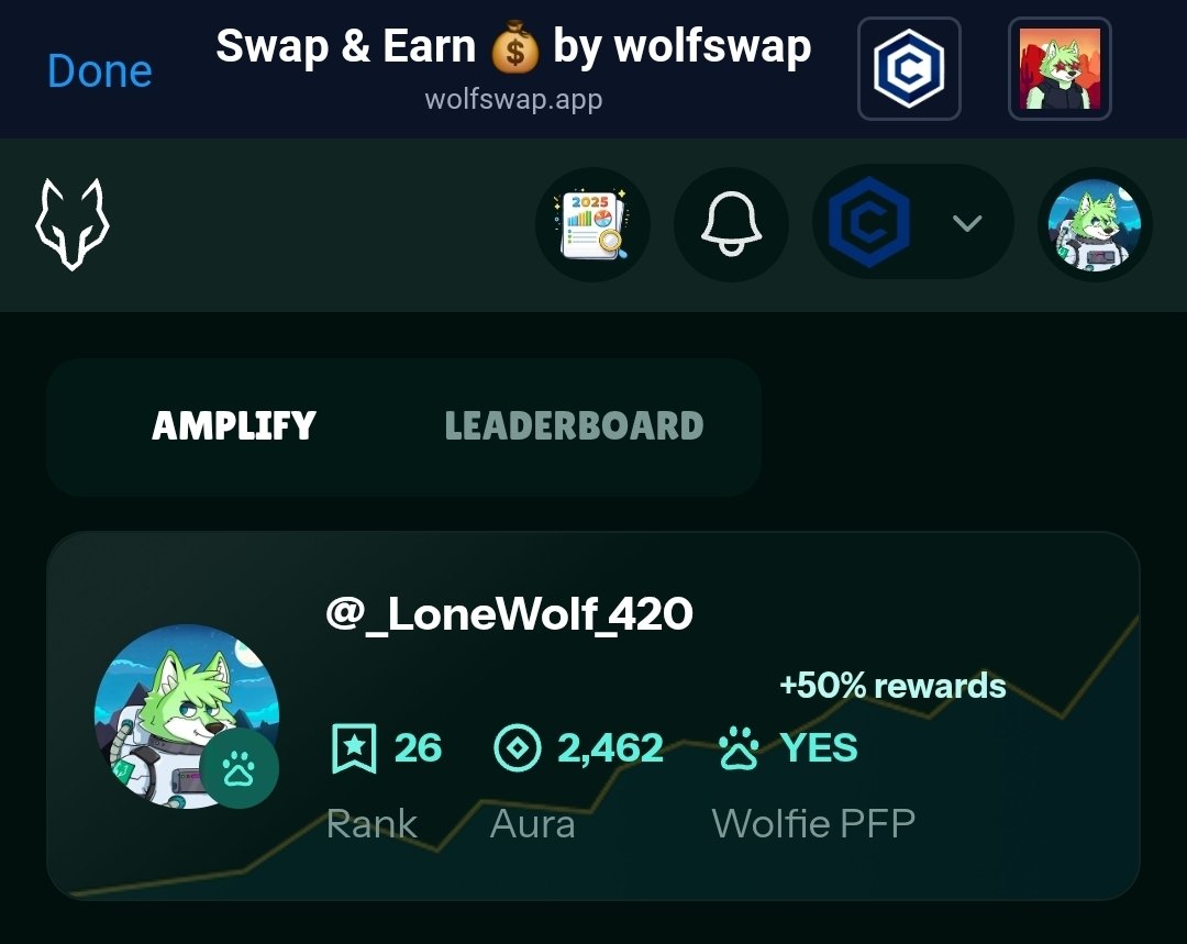 🐺 Update from the Den 🌙

GMoon Pack 🐺👩‍🚀🖤 Happy Sunday, here is whata going on today!

• <a href="/wolfswapdotapp/">Wolfswap | Swap & Earn</a> / #Wolfies
Wolfies continue to prove they’re more than just NFTs — they’re positioning tools inside a living ecosystem. Vault activity, perks, and ongoing refinement show