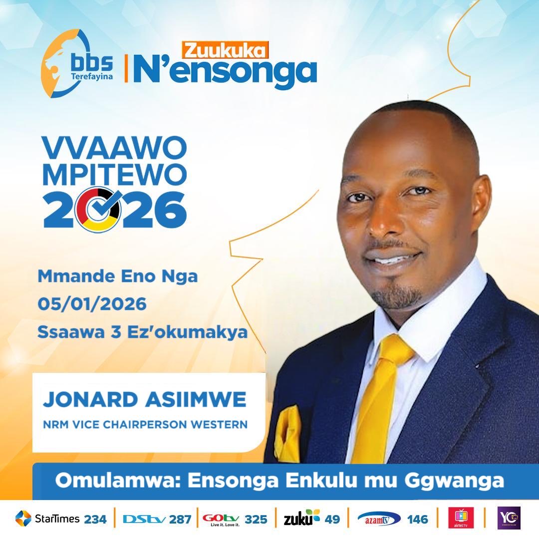 JSseruwooza's tweet photo. Any gain to protect?? Miss at your own risk “9am”⁦@bbstvug⁩. ⁦@NRMOnline⁩ ⁦@NrmYouthleague⁩ ⁦@EriasLukwago_⁩ ⁦@NUP_Ug⁩ ⁦@cbsfm_ug⁩ ⁦@cbsfm89⁩ https://t.co/8JhaNqAsFj