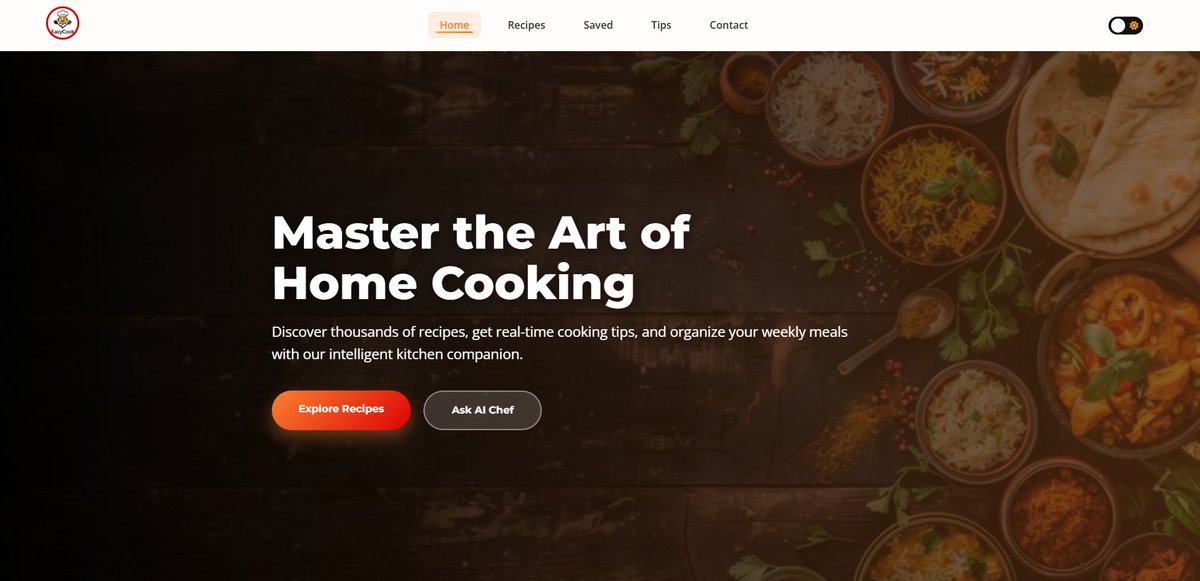 Sharing my latest web project: EasyCook.

A clean recipe website with videos, step-by-step instructions, ingredient lists, and user support contact.
Link :  easycook-two.vercel.app

#WebDevelopment #EasyCook