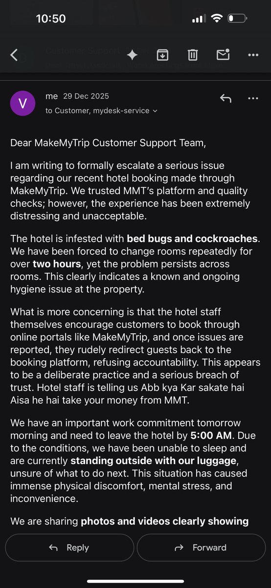 Mrvdy's tweet photo. @makemytripcare https://t.co/do9HWibgbt