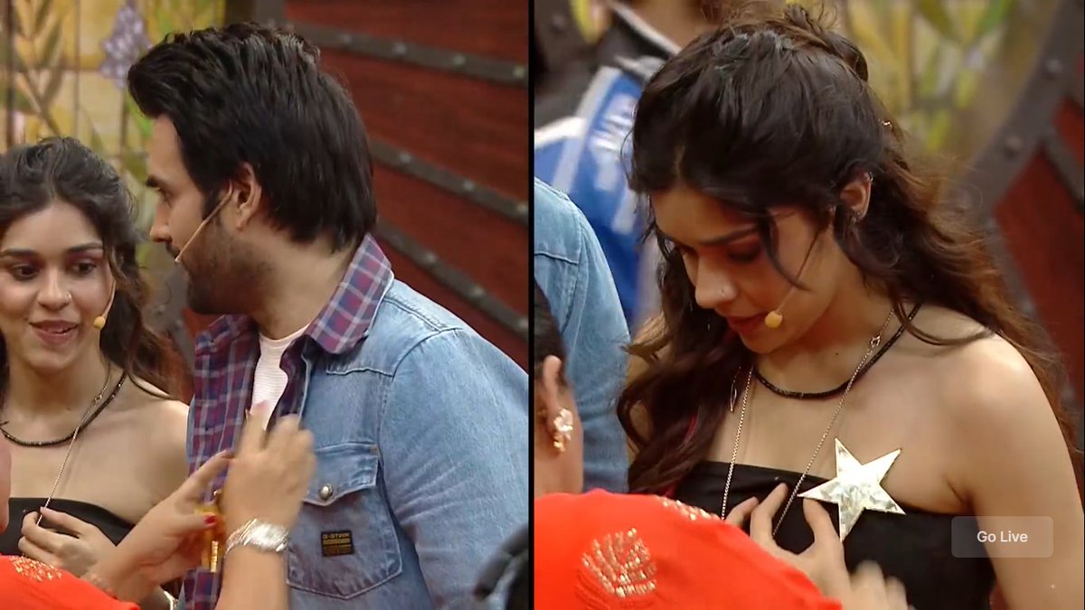 rohonsong's tweet photo. From EP14,  #VivianDsena &amp; #EishaSingh made "Usla Poha" &amp; they won Star again❤️⭐
 #LaughterChefs3 https://t.co/I4g92j2FYQ
