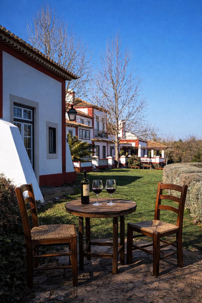 January at Monte da Provença. Winter light, clear skies, bare trees… and two glasses waiting to be toasted with time, silence, and good company. Even on cold days, some warmth doesn’t depend on the season. ✨ Who would you sit at this table with today?
