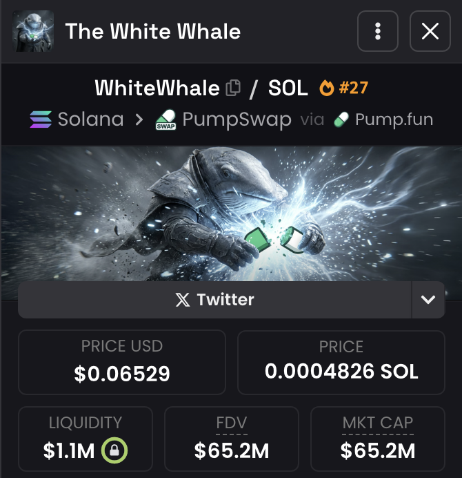rami_hashimi's tweet image. A few days ago, I called $whitewhale at $140K.

It did over 400x in less than a day, and those who had notifications on became millionaires 🔔

Today, I’ve found another early gem and will share the CA with those who like, RT, and comment 'done'.

Must follow and open DMs.