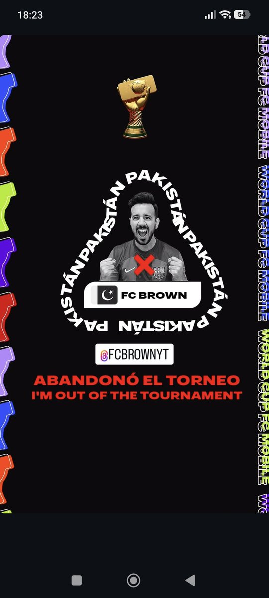 FCMWC's tweet photo. 🇵🇰 FC Brown abandona el torneo.
🇵🇰 FC Brown is out of the tournament. https://t.co/jk8JJzSWU2
