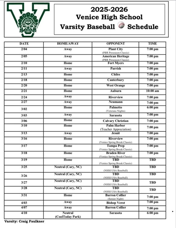 Riley5III's tweet image. This years season schedule