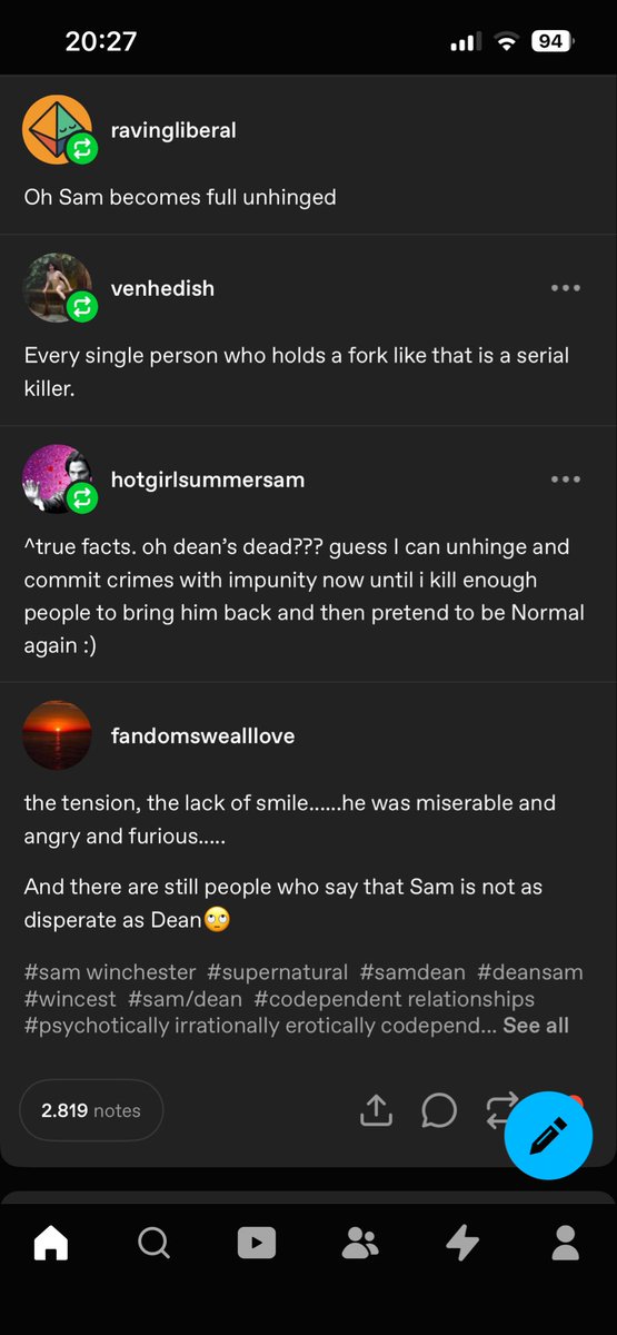 BerryBerry1890's tweet image. I’m sure I’ve already seen this floating around and the point is Sam losing it and becoming (more) unhinged but I lost it and started laughing too hard at the fork comment 

But yes that is some…behavior