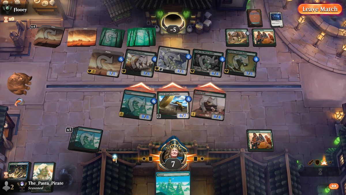 ThePastaPirate's tweet image. 🥦🏆Mono Green🏆🥦

1) 1x Secret Tunnel: deck's only rare, combos with Rockalanche for a huge unblockable beater

2) 2x Ostrich Horse: milled into Rockalanche/Tunnel combo win

3) 3x Platypus: solid defensive speed

Draft: 17lands.com/draft/192e8356…

Games: 17lands.com/details/192e83…