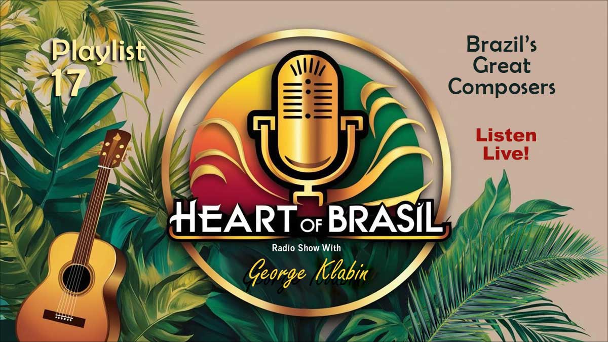 Today on Heart of Brasil, host George Klabin features Brazil's best Composers and Songwriters. Join us on our streaming station, Sundays at noon!

connectbrazil.com/heart-of-brasi…

#heartofbrasil #connectbrazil #brazilianjazz #bossanova #georgeklabin #ivanlins #miltonnascimento #tomjobim