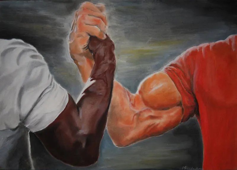 flamingeternity's tweet image. No, a union of dumb alt-normie left and “right” elements in a “this is what they fear”-ist collaboration oriented against “Epstein, Billionaires, Blackrock, Mossad” etc, which would just be multiracial working class solidarity slop, framed as edgy popularism by Podcast Americans.