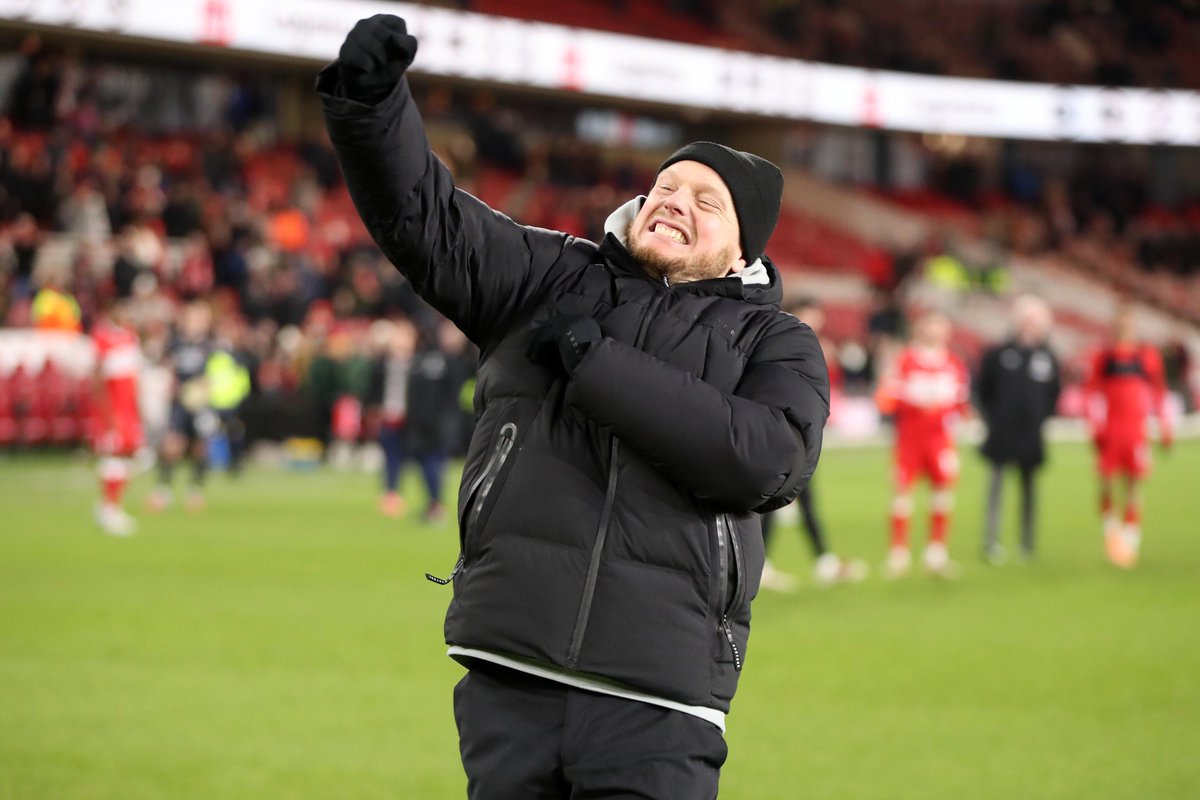 Boro's tweet photo. Our gaffer. https://t.co/64EnMtw8pn