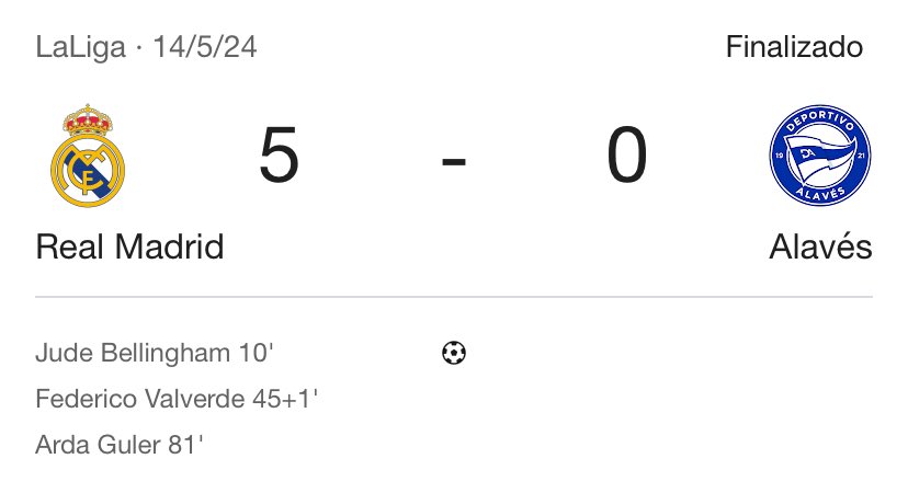 LocosRealMadrid's tweet image. La última vez que el Real Madrid metió 5 goles en Liga, fue el 14 de mayo de 2024 poco antes del fichaje de Kylian Mbappé 

Son solo datos curiosos sin acritud